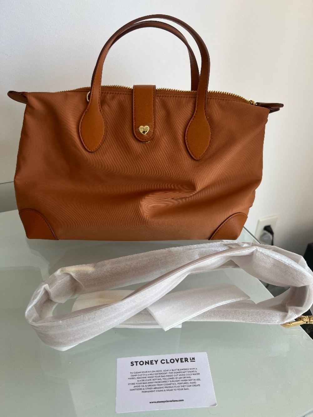 STONEY CLOVER LANE Camel Pouchette Crossbody Bag 03